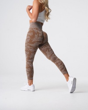 NVGTN Camo Seamless Naisten Leggingsit Beige | FI645XY