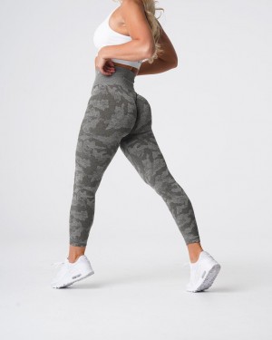 NVGTN Camo Seamless Naisten Leggingsit Khaki Vihreä | FI281XY