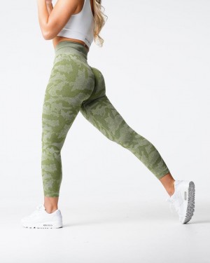 NVGTN Camo Seamless Naisten Leggingsit Oliivinvihreä | FI827XY