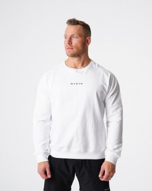 NVGTN Crew Neck Miesten Puserot Valkoinen | FI158WN