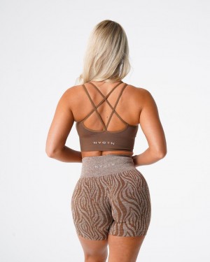 NVGTN Flourish Seamless Naisten Urheiluliivit Beige | FI112IL