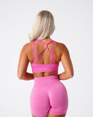 NVGTN Galaxy Ribbed Seamless Naisten Urheiluliivit Pinkki | FI609AH