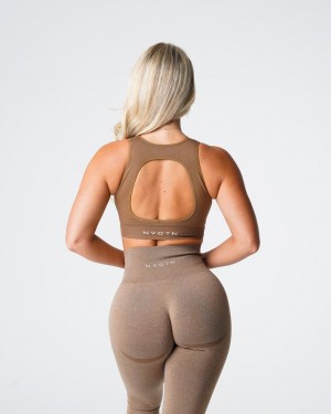 NVGTN Pursuit Seamless Naisten Urheiluliivit Beige | FI038SG