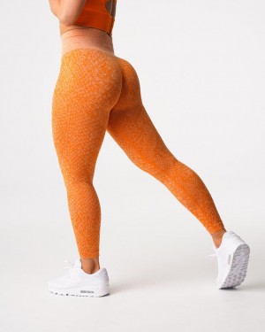 NVGTN Snakeskin Seamless Naisten Leggingsit Oranssi | FI363NW