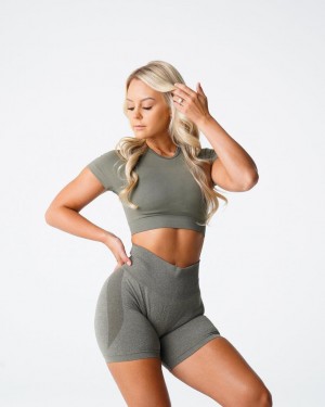 NVGTN Vortex Seamless Top Naisten Urheiluliivit Khaki Vihreä | FI783EB