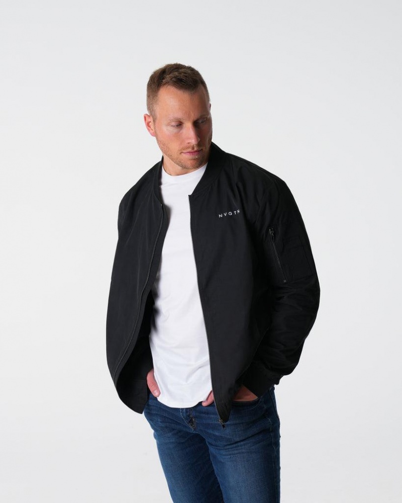 NVGTN Bomber Miesten Takit Mustat | FI626WN