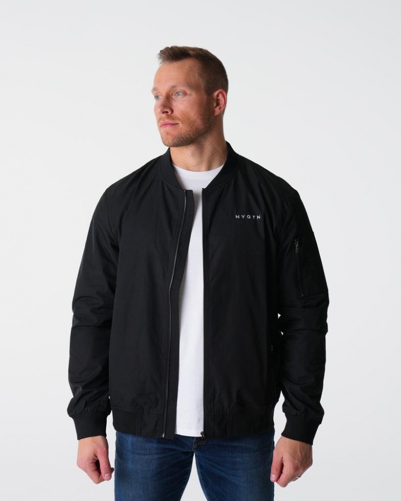 NVGTN Bomber Miesten Takit Mustat | FI626WN