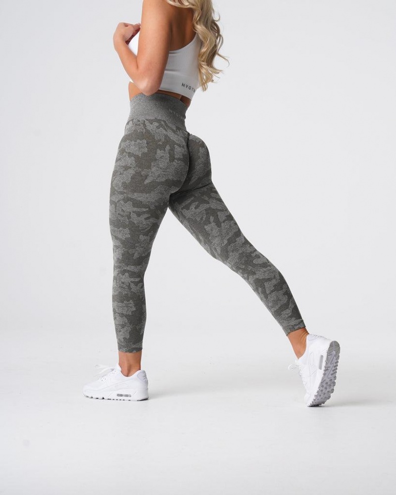 NVGTN Camo Seamless Naisten Leggingsit Khaki Vihreä | FI281XY