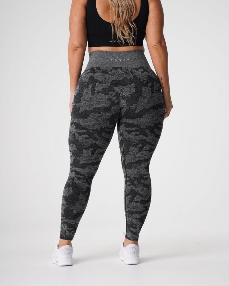 NVGTN Camo Seamless Naisten Leggingsit Mustat | FI775XY