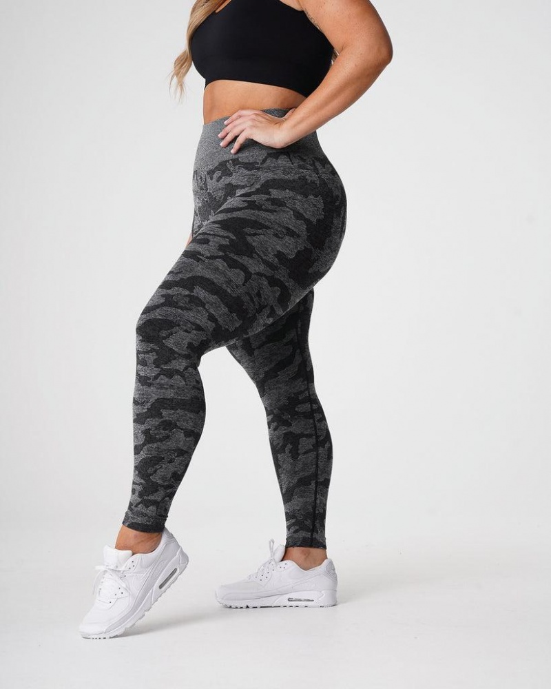 NVGTN Camo Seamless Naisten Leggingsit Mustat | FI775XY