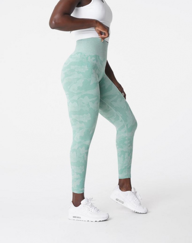 NVGTN Camo Seamless Naisten Leggingsit Oliivinvihreä Vihreä | FI359XY