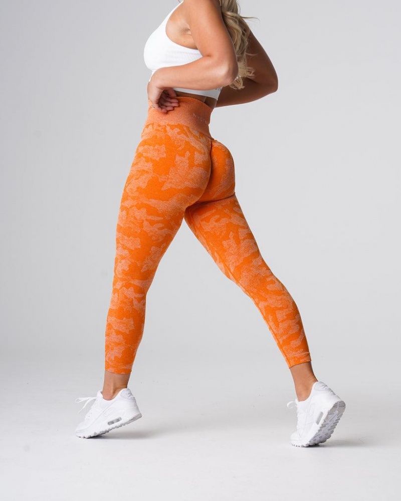 NVGTN Camo Seamless Naisten Leggingsit Oranssi | FI437XY