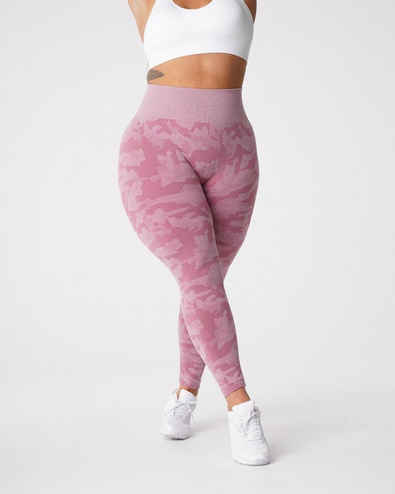 NVGTN Camo Seamless Naisten Leggingsit Pinkki | FI411XY