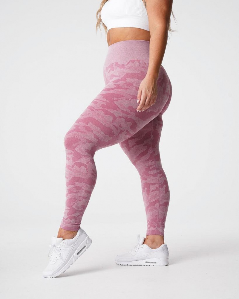 NVGTN Camo Seamless Naisten Leggingsit Pinkki | FI411XY