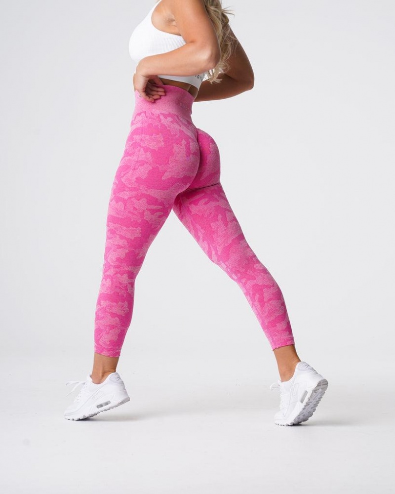 NVGTN Camo Seamless Naisten Leggingsit Pinkki | FI697XY