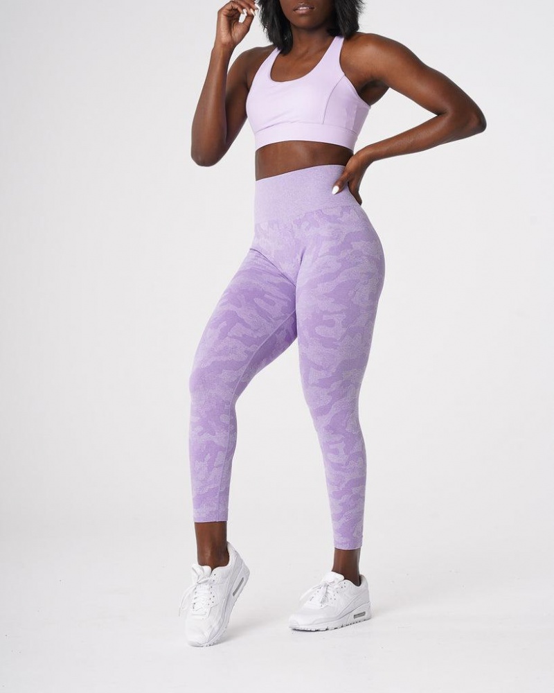 NVGTN Camo Seamless Naisten Leggingsit Violetit | FI385XY