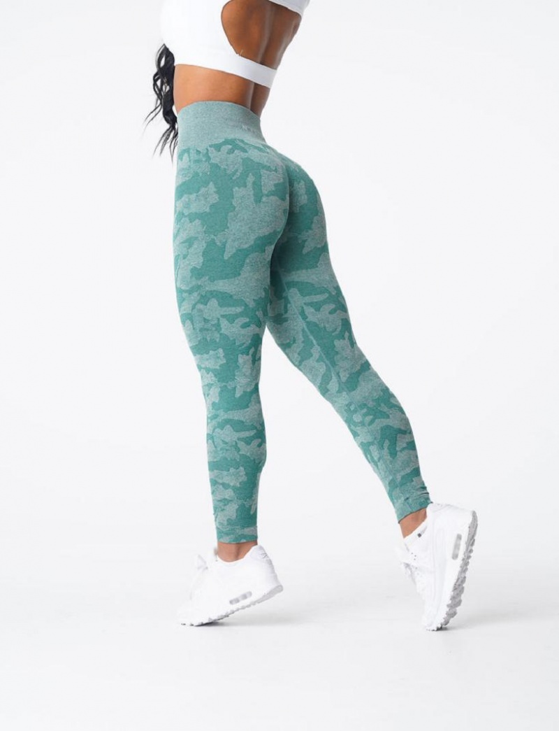 NVGTN Camo Seamless Naisten Leggingsit Vihreä | FI619XY