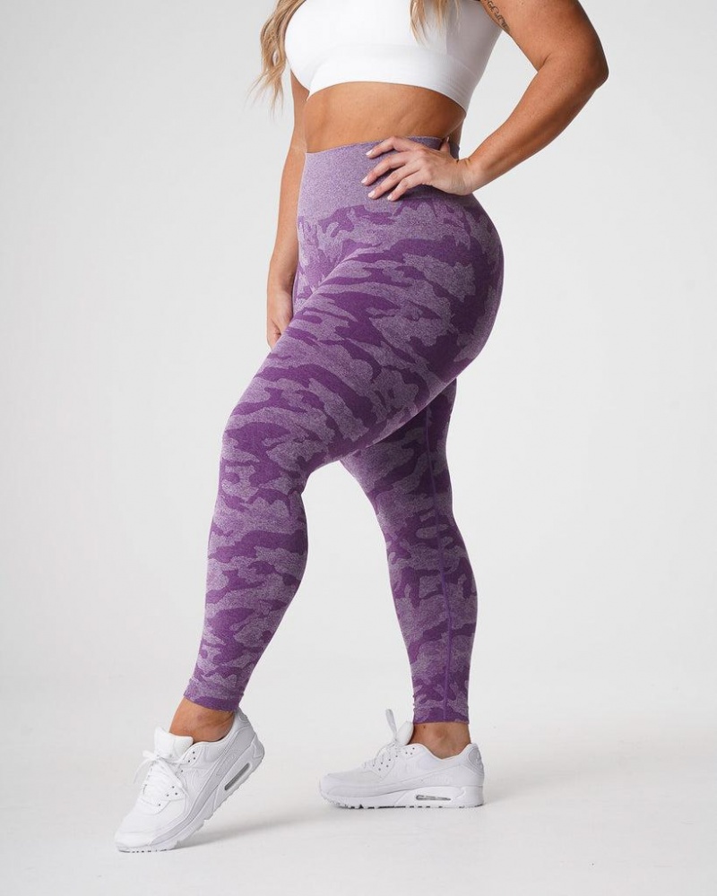 NVGTN Camo Seamless Naisten Leggingsit Violetit | FI723XY