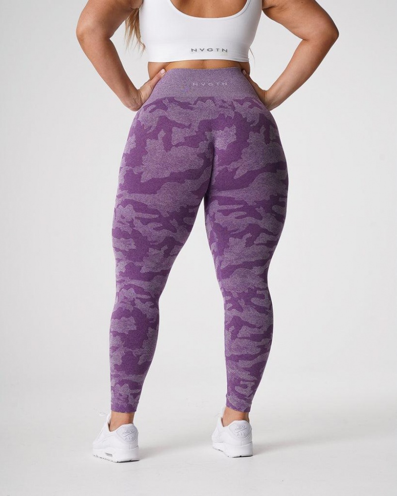 NVGTN Camo Seamless Naisten Leggingsit Violetit | FI723XY