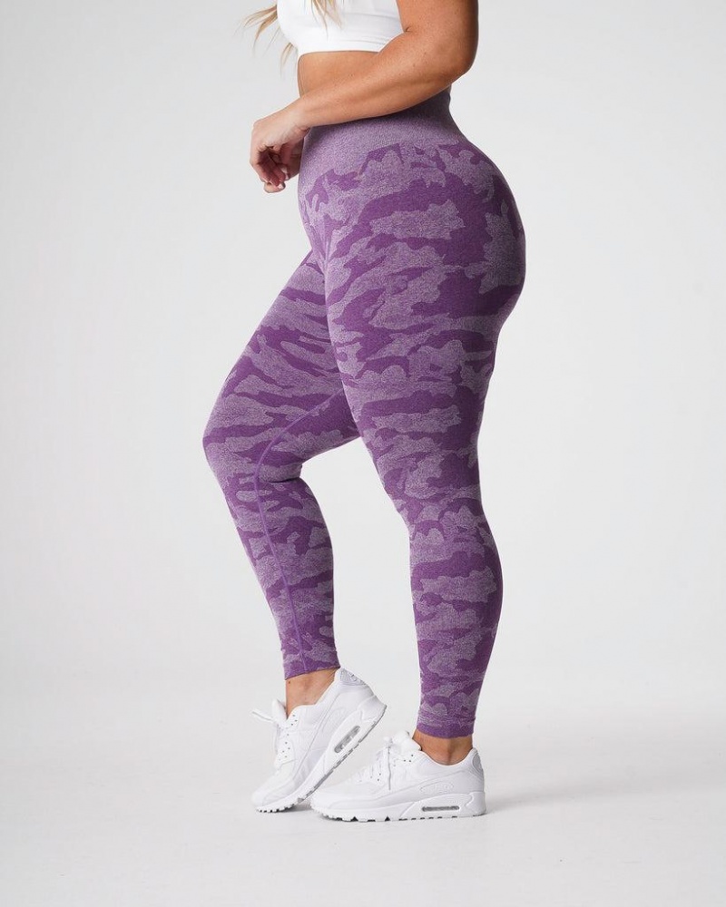 NVGTN Camo Seamless Naisten Leggingsit Violetit | FI723XY