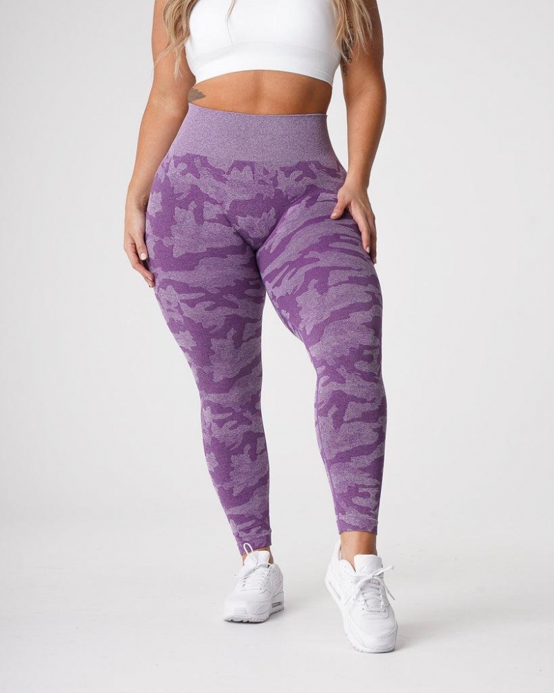 NVGTN Camo Seamless Naisten Leggingsit Violetit | FI723XY