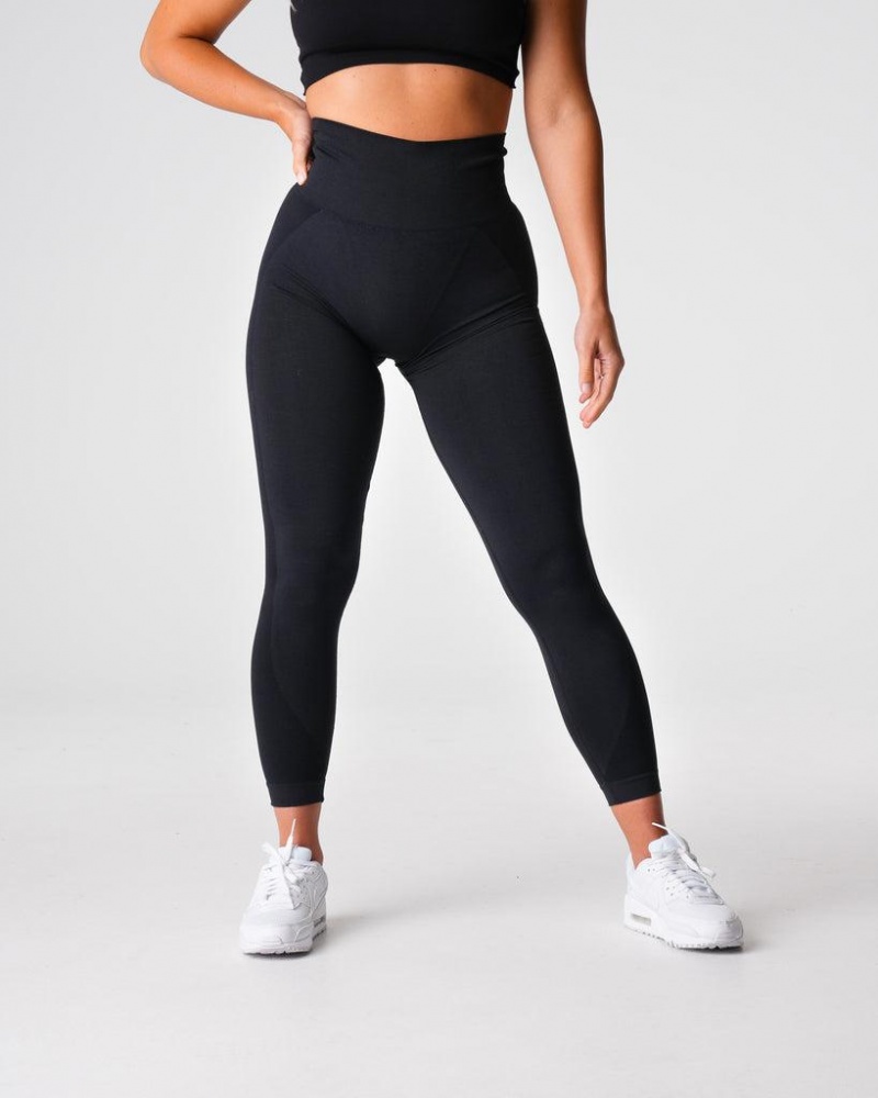 NVGTN Contour 2.0 Seamless Naisten Leggingsit Mustat | FI074CT