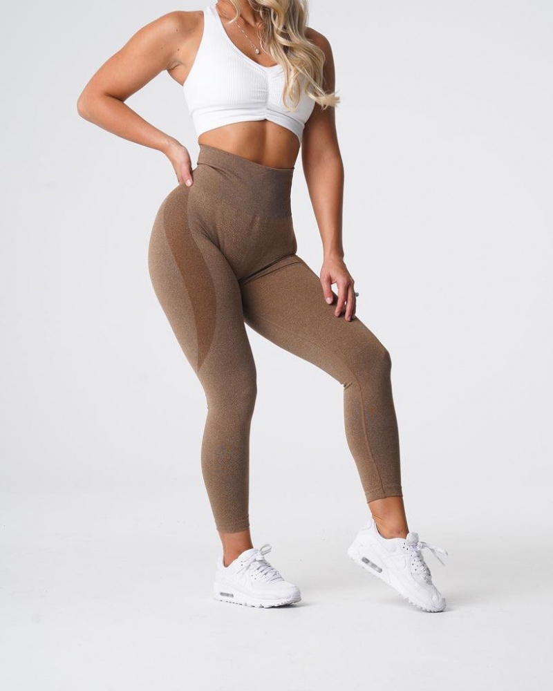 NVGTN Contour Seamless Naisten Leggingsit Beige | FI828CT