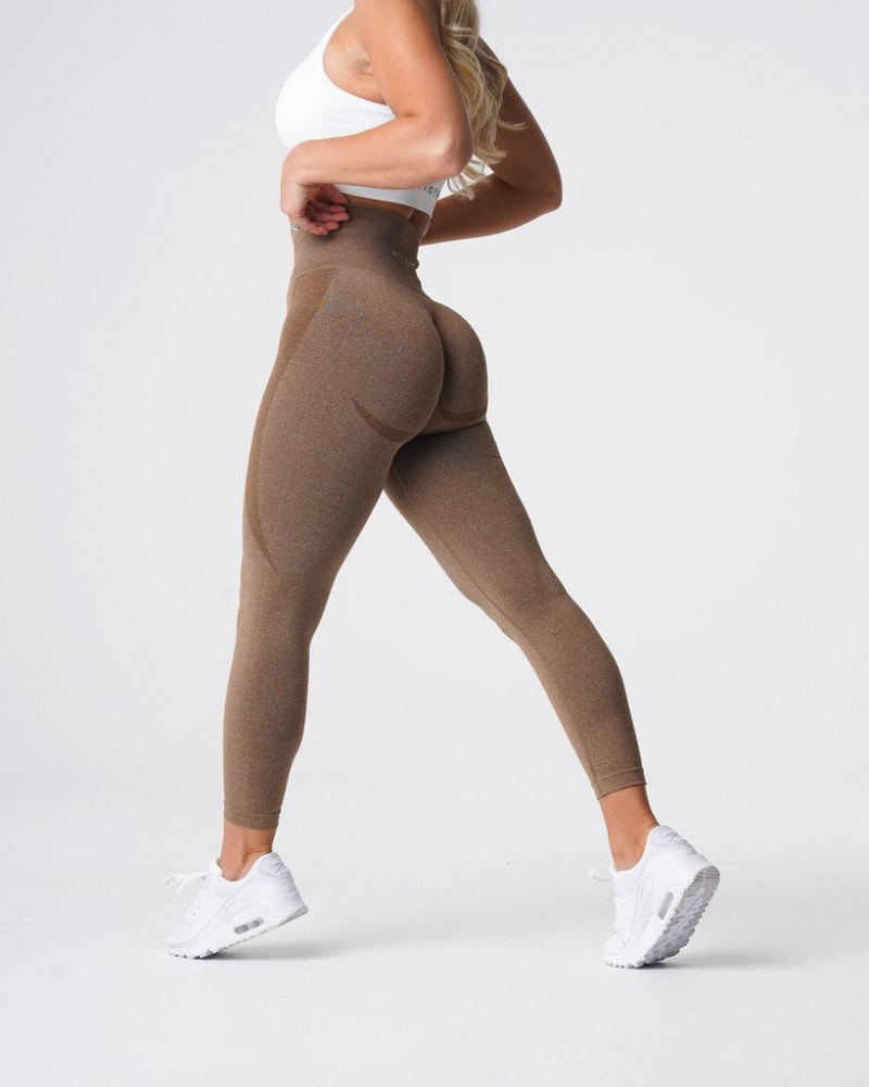 NVGTN Contour Seamless Naisten Leggingsit Beige | FI828CT