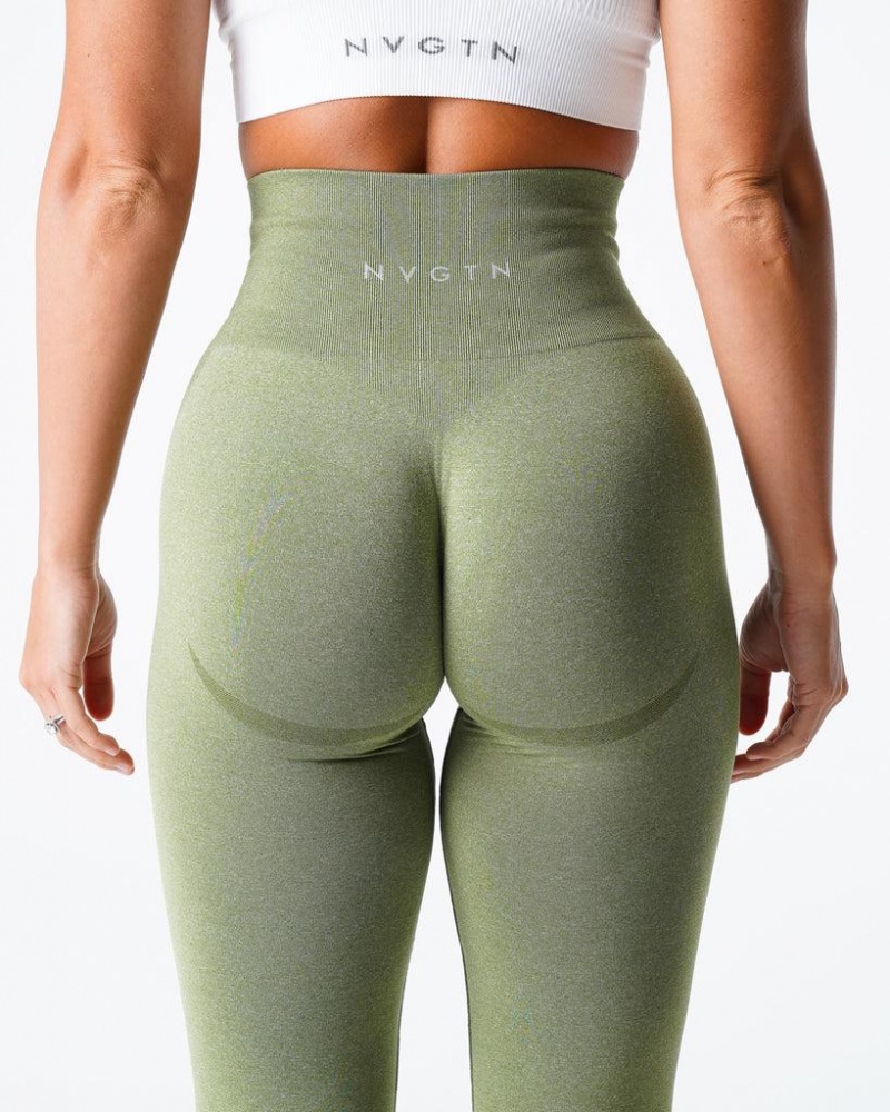 NVGTN Contour Seamless Naisten Leggingsit Oliivinvihreä | FI109TC