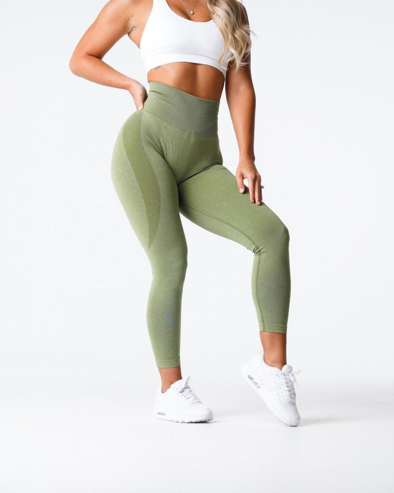 NVGTN Contour Seamless Naisten Leggingsit Oliivinvihreä | FI109TC