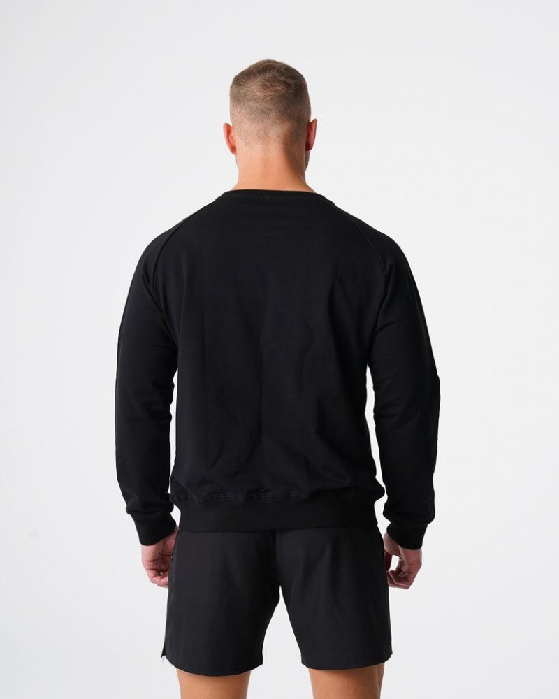 NVGTN Crew Neck Miesten Puserot Mustat | FI184WN