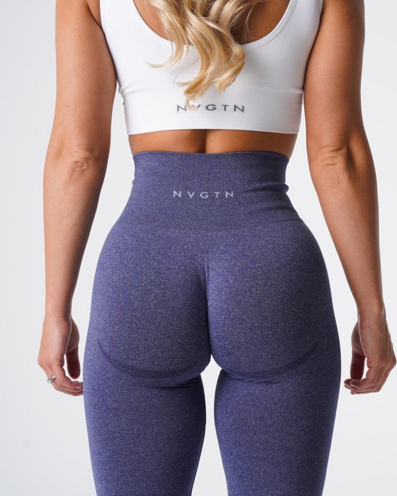 NVGTN Curve Seamless Naisten Leggingsit Indigo | FI447TC