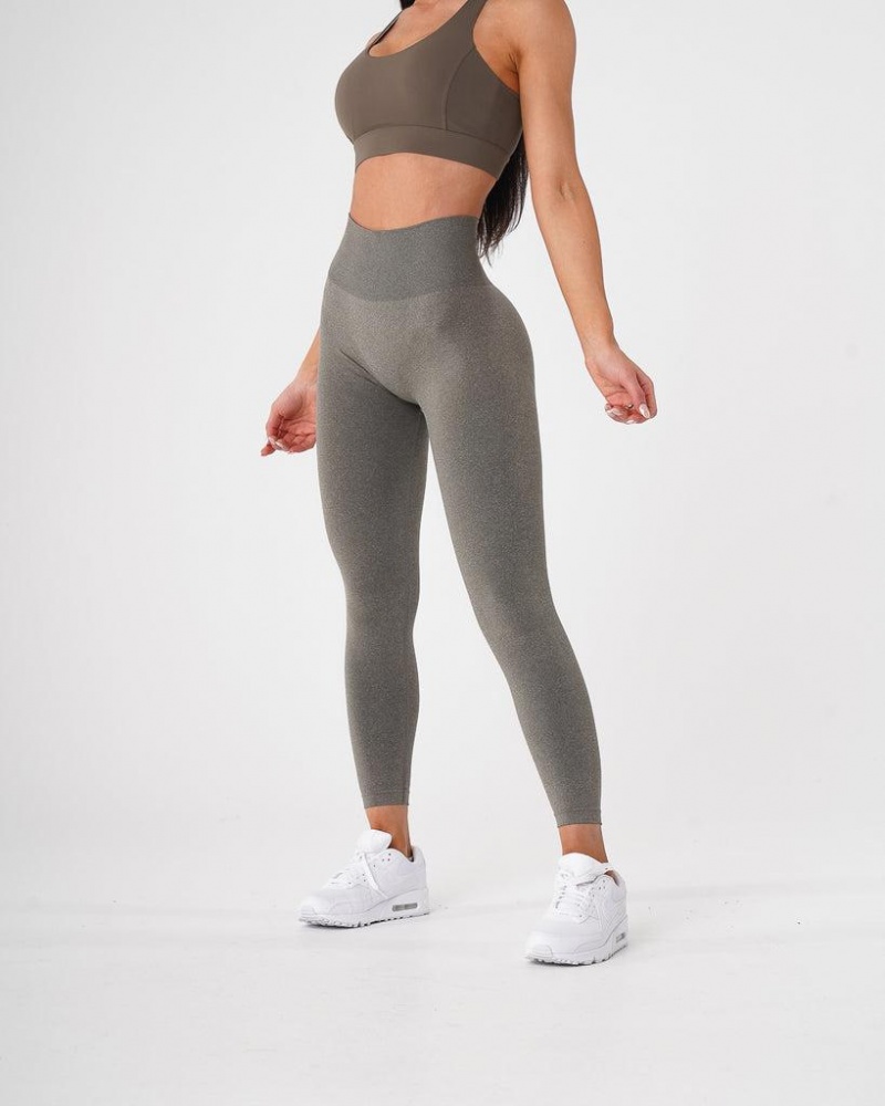 NVGTN Curve Seamless Naisten Leggingsit Khaki Vihreä | FI499TC