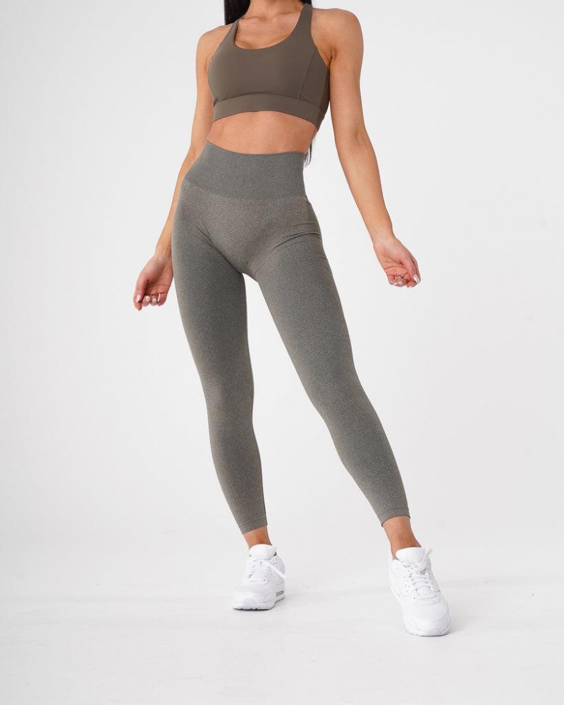 NVGTN Curve Seamless Naisten Leggingsit Khaki Vihreä | FI499TC