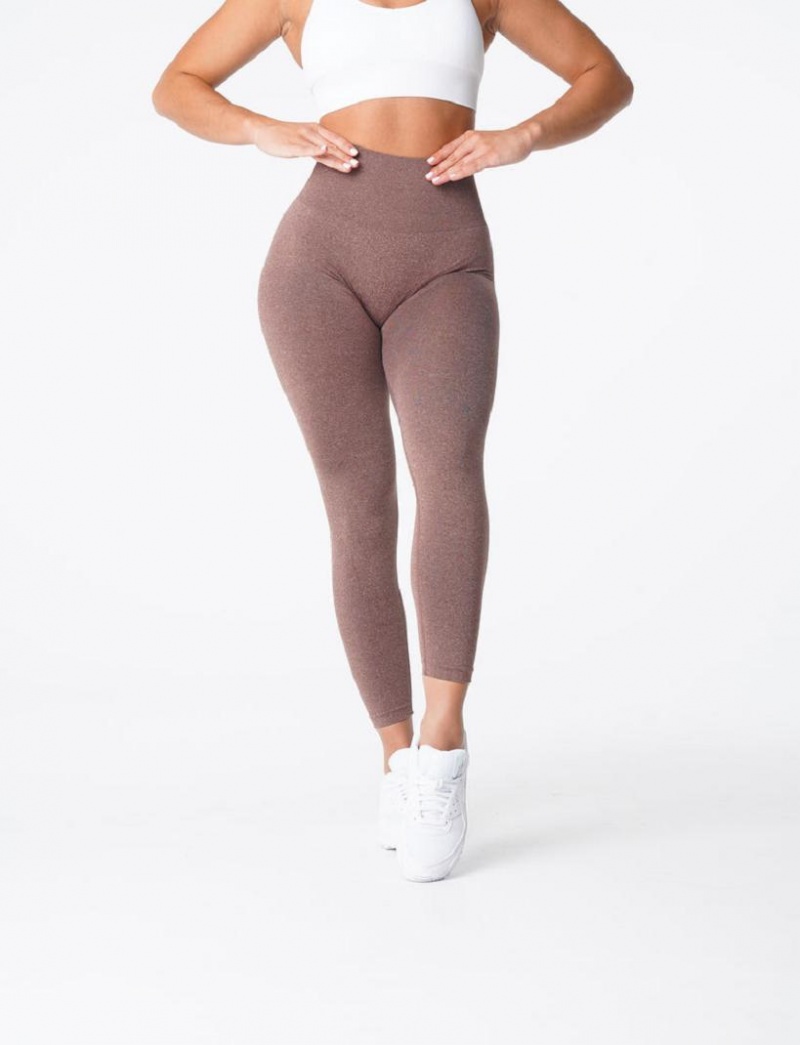 NVGTN Curve Seamless Naisten Leggingsit Kahvi | FI629TC