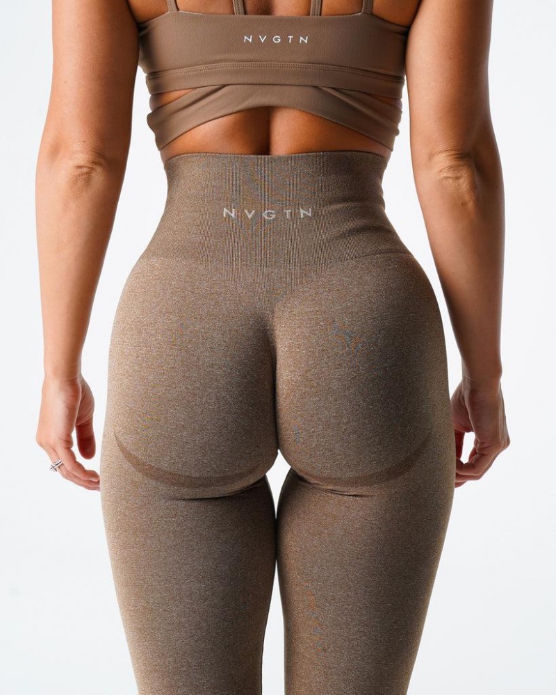 NVGTN Curve Seamless Naisten Leggingsit Beige | FI655TC