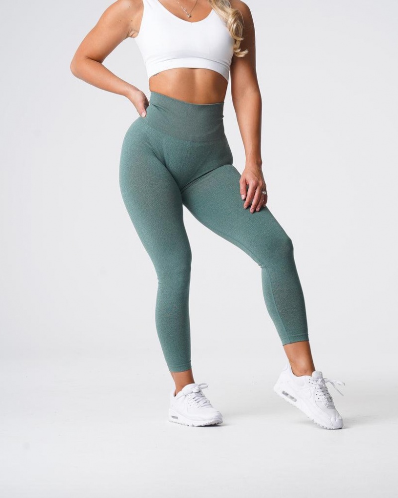 NVGTN Curve Seamless Naisten Leggingsit Vihreä | FI049VR