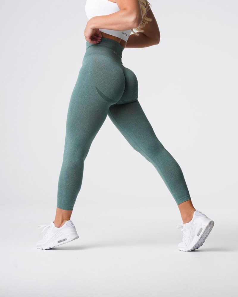 NVGTN Curve Seamless Naisten Leggingsit Vihreä | FI049VR