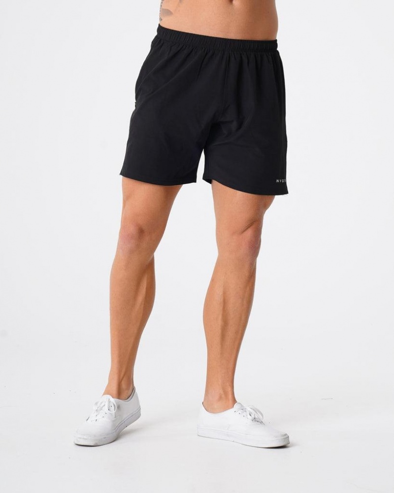 NVGTN Flex Miesten Shortsit Mustat | FI366WN