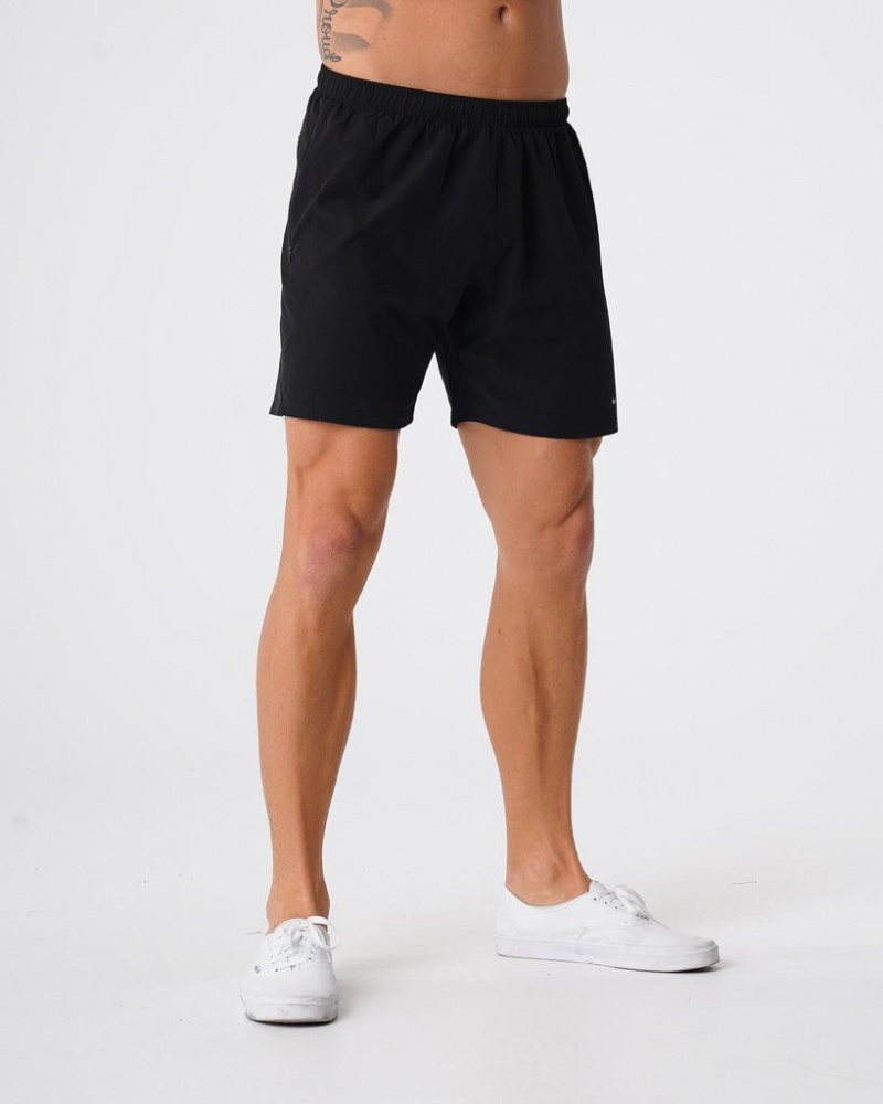 NVGTN Flex Miesten Shortsit Mustat | FI366WN