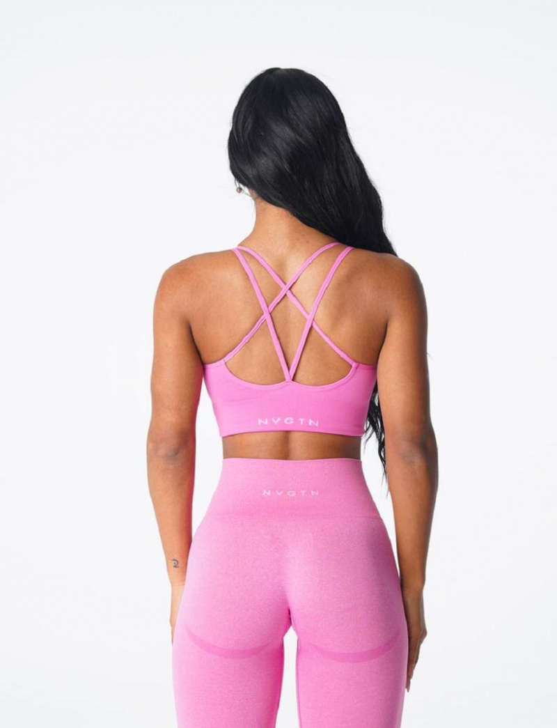 NVGTN Flourish Seamless Naisten Urheiluliivit Pinkki | FI583AH