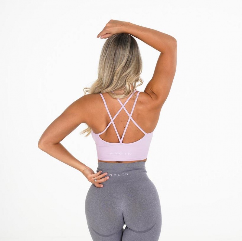 NVGTN Flourish Seamless Naisten Urheiluliivit Pinkki | FI656YX