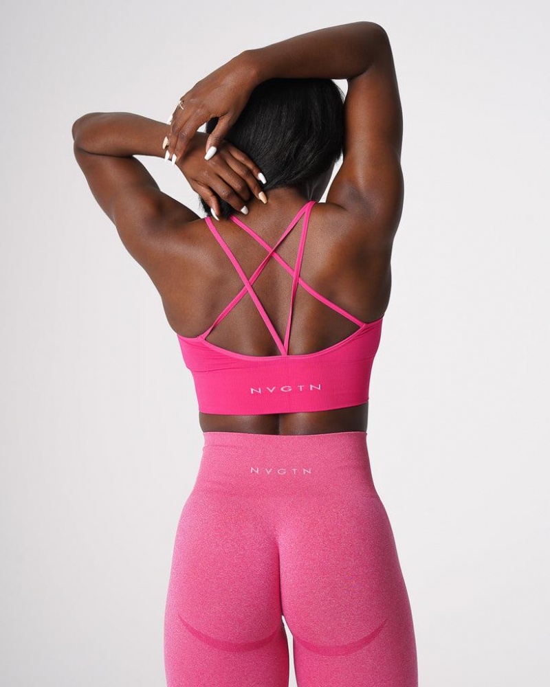 NVGTN Flourish Seamless Naisten Urheiluliivit Fuksia | FI060IL