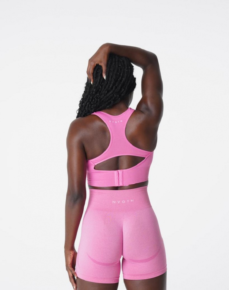 NVGTN Ignite Seamless Naisten Urheiluliivit Pinkki | FI635AH