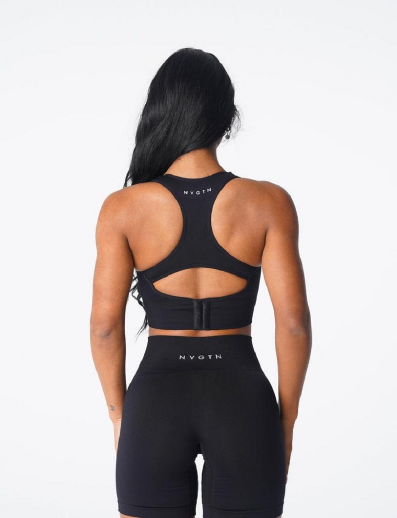 NVGTN Ignite Seamless Naisten Urheiluliivit Mustat | FI684IL