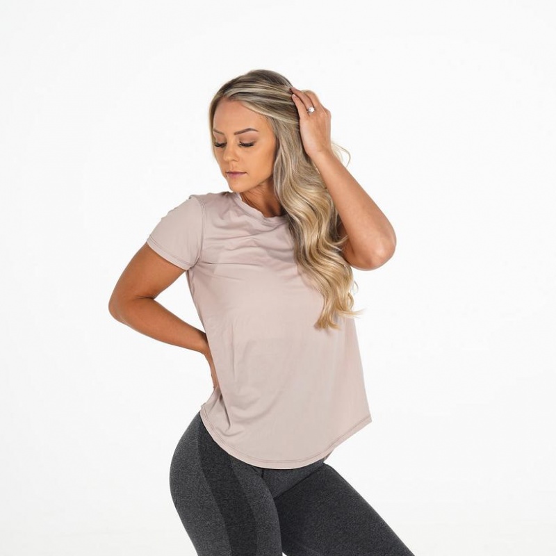 NVGTN Lavish Tee Naisten Topit Beige | FI694KO