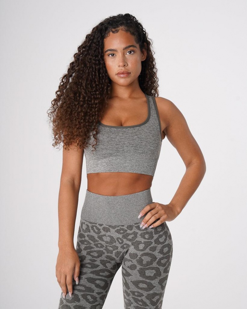 NVGTN Leopard Eclipse Seamless Naisten Urheiluliivit Khaki Vihreä | FI313QM