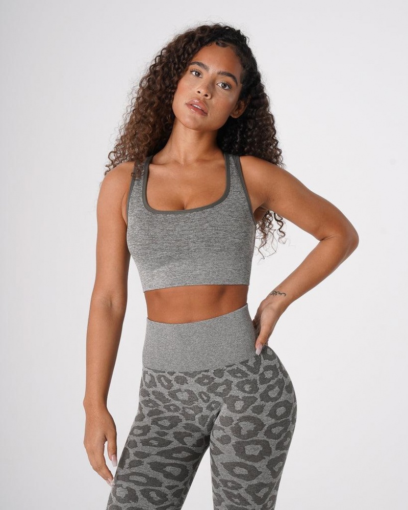 NVGTN Leopard Eclipse Seamless Naisten Urheiluliivit Khaki Vihreä | FI313QM