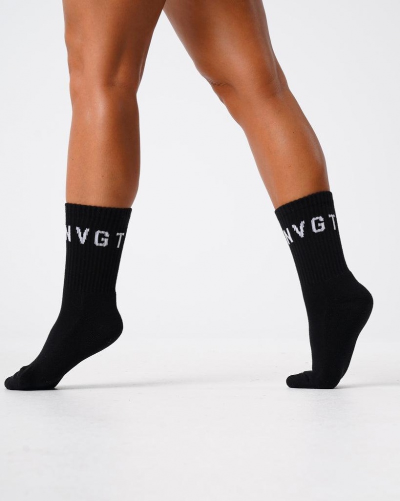 NVGTN NVGTN Crew Socks Naisten Asusteet Mustat | FI093GS