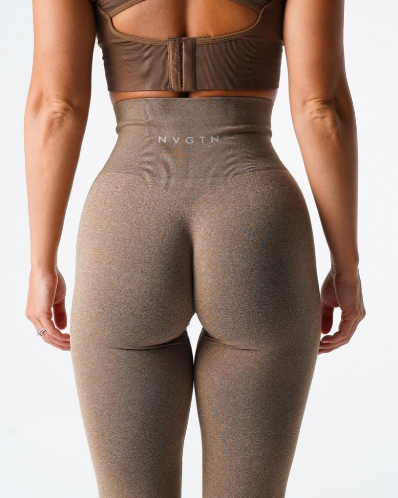 NVGTN NV Seamless Naisten Leggingsit Beige | FI180BE